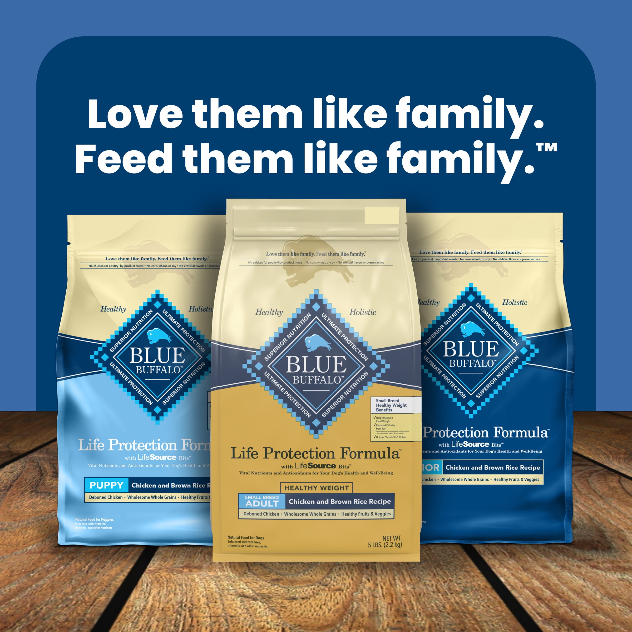 Blue Buffalo Life Protection Formula Adult Small Breed Healthy Weight Dry Dog Food, Chicken, 5 lbs.