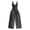 Dark Gray#sleeveless cargo jumpsuits, variant on Sleeveless Cargo Jumpsuits for Women Summer Buttons V Neck One Piece Wide Leg Rompers Pocket Baggy Vacation Travel Overalls Khaki,XXL