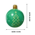 thumbnail image 3 of Zmeidao Large Christmas Decorations Outdoor, Giant Inflatable Christmas Balls Xmas Blow Up Decorated Ball for Porch Home Door Tree Patio Indoor Decor 18.9x26in, 3 of 6