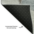 thumbnail image 3 of Addison Rugs Mayfield Washable Transitional Geometric Chocolate Rectangle Rug, 2'6" x 3'10", 3 of 6