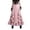 Pink, variant on Women Halloween Skirts Dark Gothic Midi Dresses with Structural Belted and Tail Detailing for Lady Pink Size XXL