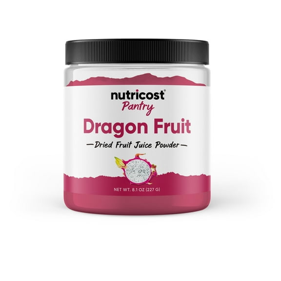 Nutricost Pantry Dragon Fruit Powder (8 oz) - Pitaya, Dried Dragon Fruit Juice Powder for Smoothies, Drinks & Desserts, Vegan, Gluten-Free, GMO-Free, 38 Servings