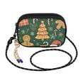 thumbnail image 2 of FORMRS Mini Crossbody Bag for Women Adjustable Rope Shoulder Casual Phone Purse, Beige Christmas Gingerbread, 2 of 7