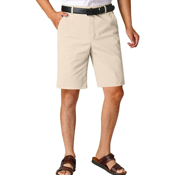 Pantalones Cortos Deportivos para Hombre con Bolsillos de Cremallera Estilo de Pantalones de Carga Pantalones Cortos Cómodos con Botón de Poliéster, Moda Casual de Verano para el Gimnasio de Playa Que