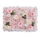 thumbnail image 1 of Panel de pared con flores artificiales, panel floral, panel de rosas, fondo champán, 1 of 9