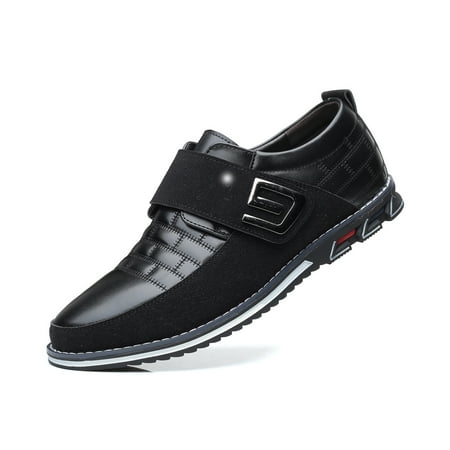 Men s Loafers Premium Leather Comfort Business Casual Oxford Shoes Office Working Driving Walking Shoe 14.0 Black