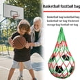 thumbnail image 3 of Bolsa de red de fútbol Nylon Fútbol Baloncesto Voleibol Llevar ( ) Rojo Verde, 3 of 5