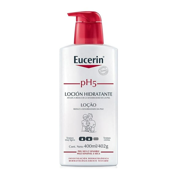 Crema corporal Eucerin loción hidratante para piel sensible 400 ml