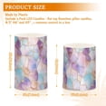 thumbnail image 6 of Yayeee Flameless Candles with Remote Flickering Battery Operated Multi Color Changing, Green Tartan Pattern, 6 of 7