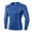 Blue, variant on gbyLJF Men's Fitness Top Long Sleeve Tight Fit Quick Dry Athletic Base Layer Clear Line Design Workout Top