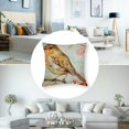 thumbnail image 5 of Watercolor Throw Pillow Cover Vintage Lovely Robin Sitting on Tree Branch Green Leaves Bird Spring Summer Nature Decor Pillow Case for Home Sofa Couch Cushion Cover  (LR-Robin), 5 of 7