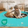 thumbnail image 4 of ODIKA 9'x12' Washable Area Rug Non-Shedding, Easy Care Music Note Vinyl Record Album Retro Y2k Disc Groove Round Cd for Master Suite, California King, Under Bed, 4 of 7