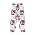 thumbnail image 4 of Goofa Cute Poodle Dog Printed Soft Pajama Pants for Men, Wide Leg Comfy Casual Lounge Yoga Pants-Medium, 4 of 9