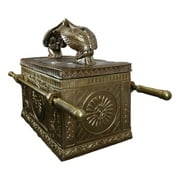 Ebros Gift Matte Gold Ark ofCovenant 24.25” Polyresin Sculpture