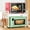 2 Tier-White, variant on Microwave Stand, 3-Tier Expandable(17.4"- 27.4") Heavy Duty Adjustable Shelf Microwave Oven Rack, Kitchen Countertop Organizer and Storage with 9 Hooks & Cutting Board Holder, Holds up 180 lbs, Black