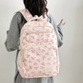 thumbnail image 2 of Bow Backpack 17.72" Nylon Convertible Carry Laptop Sleeve Adjustable Straps (White), 2 of 8