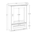 thumbnail image 7 of RiverRidge Geneva Bathroom and Laundry Mirrored Wall Mount Storage Medicine Cabinet with Drop-Down Door - White, 7 of 7