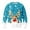 Sky Blue, variant on Winter Sweaters for Women Reindeer Snowflake Print Knitted Sweater Long Sleeve Crewneck Pullover Casual Warm Winter Holiday Festive Apparel Top Ugly Christmas Sweaters