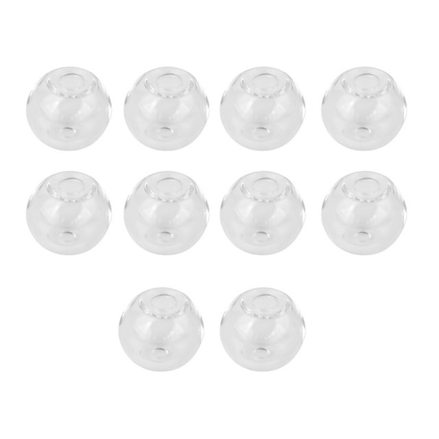 10x de vacías colgantes Halzgos de artesanía Transparente 10 mm Nuevo Zulema Colgante de cristal de la botella