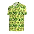 thumbnail image 3 of Daiia Kiwi and Avocado Pattern Men’s Polo Shirts,Solid Deck Shirt,Classic Fit, Breathable Cotton Polo for Casual and Sport Wear-, 3 of 9