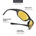 thumbnail image 5 of Xagger Wrap Around Sport Polarized Sunglasses for Men Women Running Driving Fishing TR90 Frame Glasses, 5 of 6
