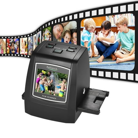 Film Scanner High-Resolution 14MP/22MP Film Slide Scanner Convert 35mm 135mm 126mm 110mm 8mm Color Monochrome Slide Film Negative into Digital Picture with 2.4 Inch LCD (Best Way To Convert Slides To Digital)
