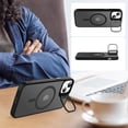 thumbnail image 5 of Magnetic for iPhone 15 Case with Screen Protector, Built-in Metal Camera Kickstand,[Compatible with Magsafe] [Wireless Charging] Matte Protective Phone Cover 6.1" for Men Women Girls - Black, 5 of 14