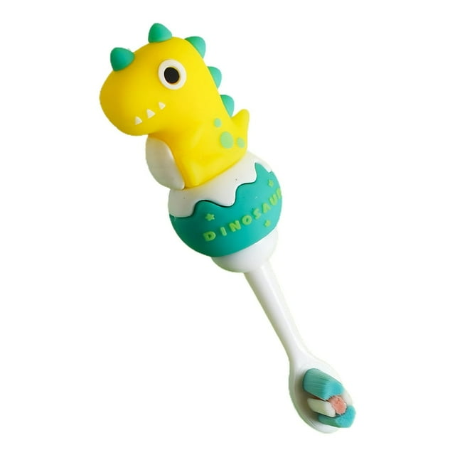 1-10Y Clean Toothbrush Cartoon Dinosaur Multiple Colour Deep Cleaning Food Grade Kids Toothbrush for Home