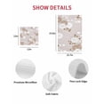 thumbnail image 7 of Brown White Floral Kitchen Dish Towels for Drying Dishes Set of 2, Spring Botanical Leaves Farmhouse Waffle Weave Microfiber Hand Tea Bathroom Towels Quick Dry & Absorbent Towel 12x12, 7 of 7