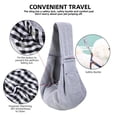 thumbnail image 4 of Transportín para perros ARZQUT reversible con bolsillo de almacenamiento gris, 4 of 7