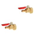 thumbnail image 1 of Redempat Threaded Brass Ball Valve for Multiple Uses 20mm 8mm Red 2Set, 1 of 6