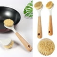 thumbnail image 4 of Wozhilaka Cleaning Brush Natural Sisal Kitchen Cleaning Brush Pot Scrub Brush with Long Wooden Handle Dish Scrub Brush Bottle Brushes for Cleaning, 4 of 4