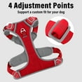 thumbnail image 4 of Plutus Pet No Pull Dog Harness, Release At Neck, Reflective Adjustable Dog Vest Harness, Easy Control Handle for Walking, for Small Medium Large Dogs, Red, S, 4 of 8