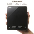 thumbnail image 2 of Digitale Kaffeewaage mit Timer - Kaffeewaage, Espresso-Weage, 3000 g (Schwarz), 2 of 5