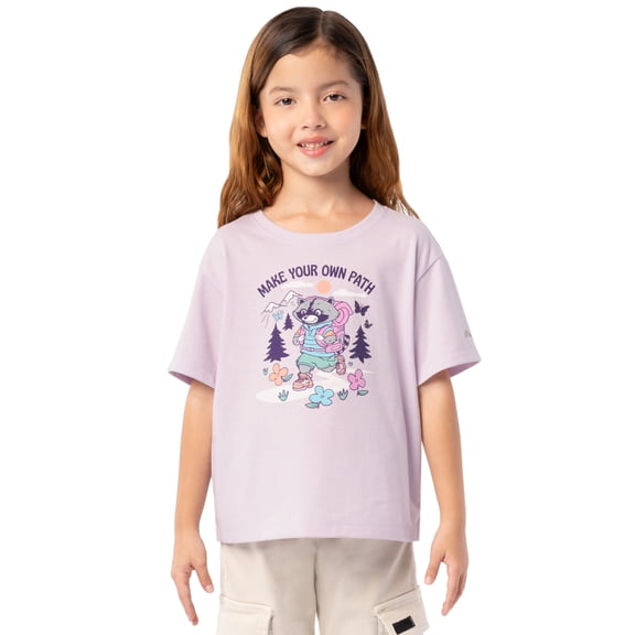 Ozark Trail Girl's Boxy Graphic Tee, Sizes 4-18 & Plus