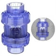 thumbnail image 2 of Clear UPVC Check Valve True Union Swing Check Valves Backflow Valve Pool Non Return Valve Pipe Fittings (32Mm), 2 of 7