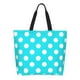 thumbnail image 1 of Fotbe Aqua And White Polka Dot Bolsa Tote Estética de Lona con Estampado para Mujer - Bolsa Reutilizable de Hombro Casual para Vacaciones, Compras, Trabajo y Gimnasio, 1 of 8
