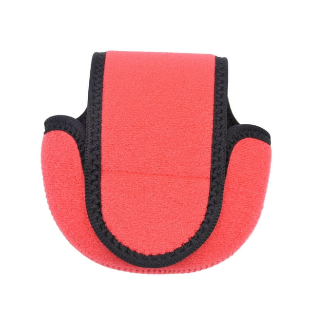 Almencla Fishing Reel Protective Case Cover Pouch Bag Fishing Reel Holder Fishing Red
