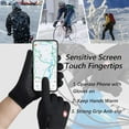 thumbnail image 5 of Waterproof & Windproof Winter Gloves, Thermal Non-Slip Gloves with Touch Screen Fingers & Windproof Liner for Men Women, for Running Cycling Driving, 5 of 8