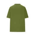 thumbnail image 5 of Fanxing Short Sleeve Shirts for Women Crew Neck Basic Tees Summer T Shirts Green,XL, 5 of 6