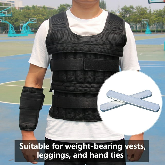 LJNYFDC Weighted Vest Steel Plate Steel Plate Leg Guard Weight Rounded Head Electroplated Reusable Wear Resistant Non oxidation Training Weight 0.2kg