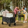 thumbnail image 6 of Vecukty Collapsible Folding Wagon,Portable Utility Wagon Cart for Outdoor Camping, Shopping, Sports, Grocery, Kids, Black, 6 of 9