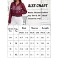 thumbnail image 7 of FEOYA Summer Cropped Bomber Jacket Women Mesh Sheer Jackets Lightweight Long Sleeve Zip Up Jacket With Pocket XS Burgundy, 7 of 7