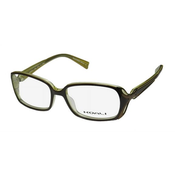 NEW KOALI 6966K WOMENS/LADIES DESIGNER FULL-RIM BROWN / GREEN FRAME DEMO LENSES 53-16-135 EYEGLASSES/SPECTACLES