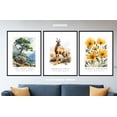 thumbnail image 4 of United Arab Emirates UAE National Symbols, The Arabian Oryx, Tribulus Omanense Flower, Ghaf Tree, Set of 3 Poster Prints, Wall Art Décor, 4 of 7