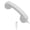 White, variant on Ergonomic Comfort Lightweight ABS Type C Handset for Extended Use During Phone Calls and Music Playbacks