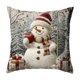 thumbnail image 2 of Christmas Pillow Cover Holiday Decoration Polyester Linen Sofa Couch Throw Pillow Case for Living Room Bedroom Seasonal Home Decor Gift, 2 of 6