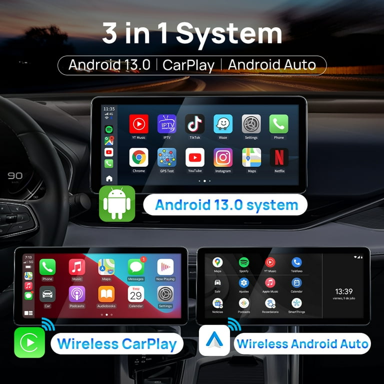 CarlinKit LED AI Box, CarPlay TV Box for Cars, 8+128GB with