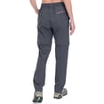 thumbnail image 3 of Women's Lightweight Zip Off Hiking Pants, Quick Dry UPF 50 with Zip Pockets for Travel Gray Size L, 3 of 8