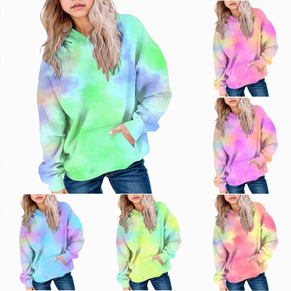 Girl's Fall Winter Hoodies Long Sleeve Oversized Sweatshirt with Pocket 2T 3T 4T 5T 6T 7T 8T Children Hot Pink,1-2 Years